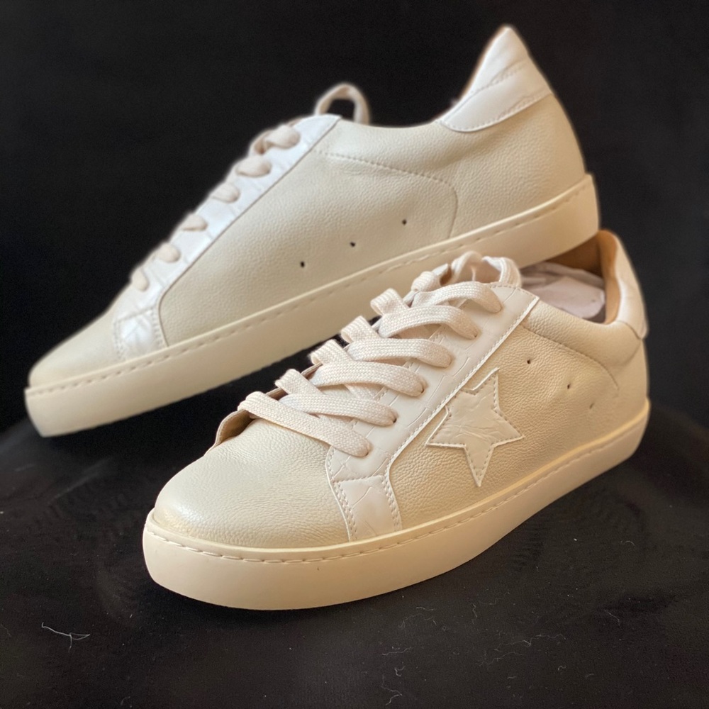 NEW! Full of Stars Faux Leather Sneaker